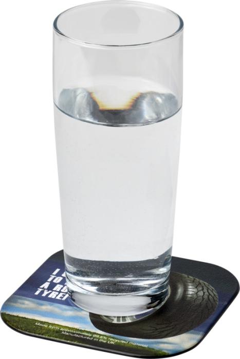 Recycled Tyre Square Coaster - Home & Barware Recycled Tyre Square Coaster - Home & Barware