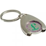 Stamped Trolley Coin Keyring