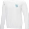 Men's GOTS & GRS Crewneck Sweater - White Red Navy Grey Black  - Hoodies & Sweatshirts