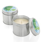 Large Natural Wax Candle Tin