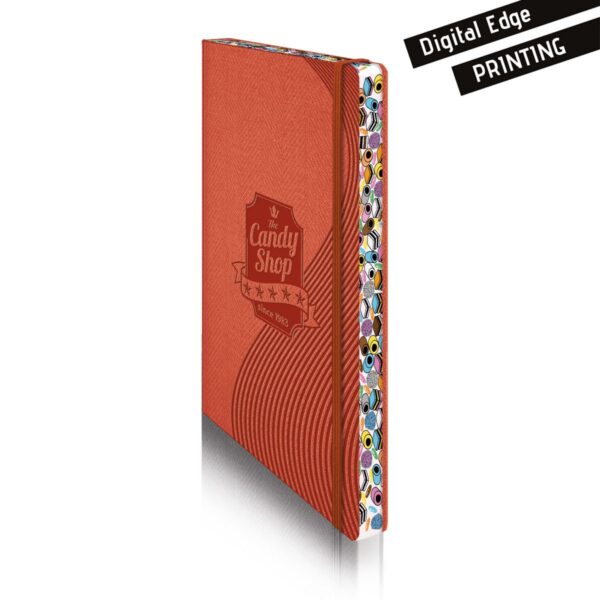 Digital Edge Printed Notebook - Green French Blue Red China Blue Graphite Orange  - Notebooks