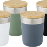 Insulated Stainless Steel Tumbler with Bamboo Lid 300ml