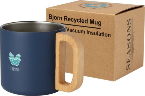 Copper Vacuum Insulated Recycled Stainless Steel Mug - Blue