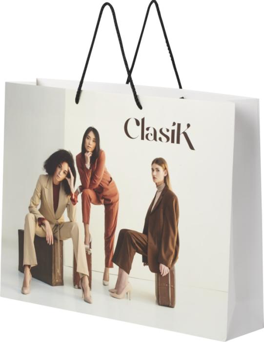 Large Paper Bag with Rope Handles - White