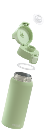 Insulated Water Bottle 0.5L - Eco Green