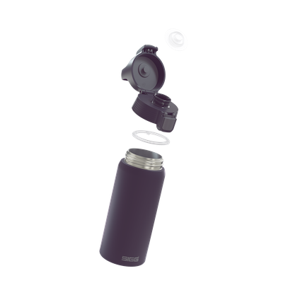 Insulated Water Bottle 0.5L - Nocturne Dark Lila