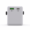 Venture USB Travel Adaptor with USB-C - White/Black