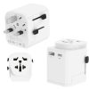 Venture USB Travel Adaptor with USB-C - White/Black