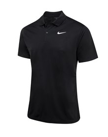 Nike Dri-FIT Victory Solid Polo - Black/White