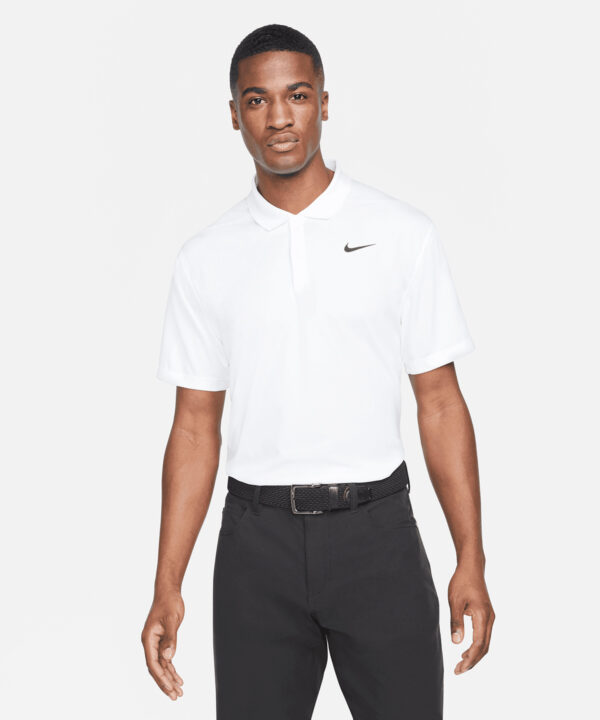 Nike Dri-FIT Victory Solid Polo - White/Black