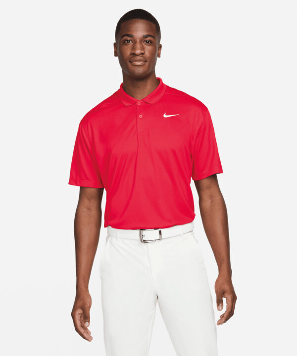 Nike Dri-FIT Victory Solid Polo - University Red/White