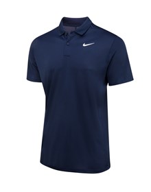 Nike Dri-FIT Victory Solid Polo - Obsidian/White