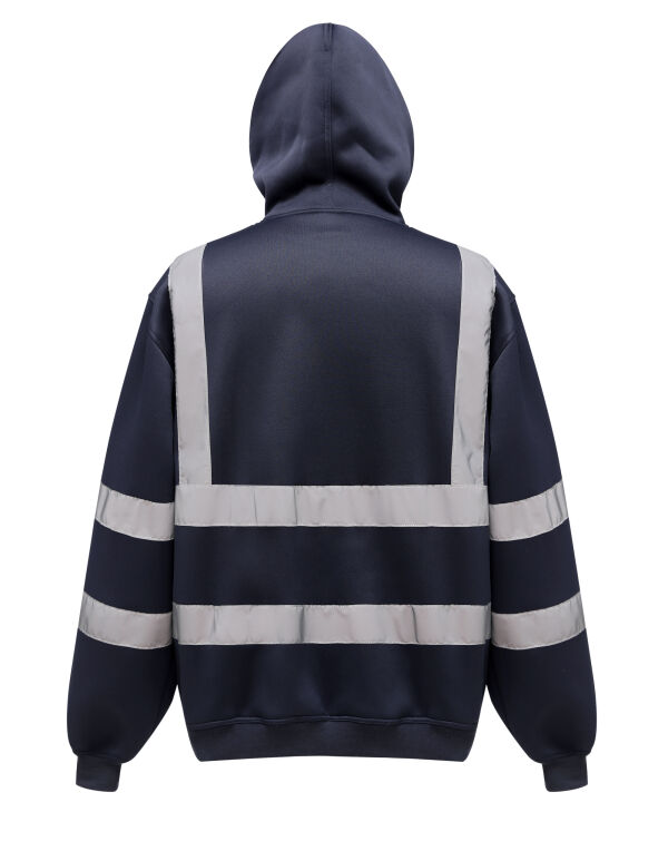 Hi-Vis Pull-Over Hoodie - Navy
