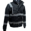 Hi-Vis Classic Bomber Jacket - Black