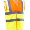 Hi-Vis Class 2 Waistcoat - Hi-Vis Orange/Hi-Vis Yellow