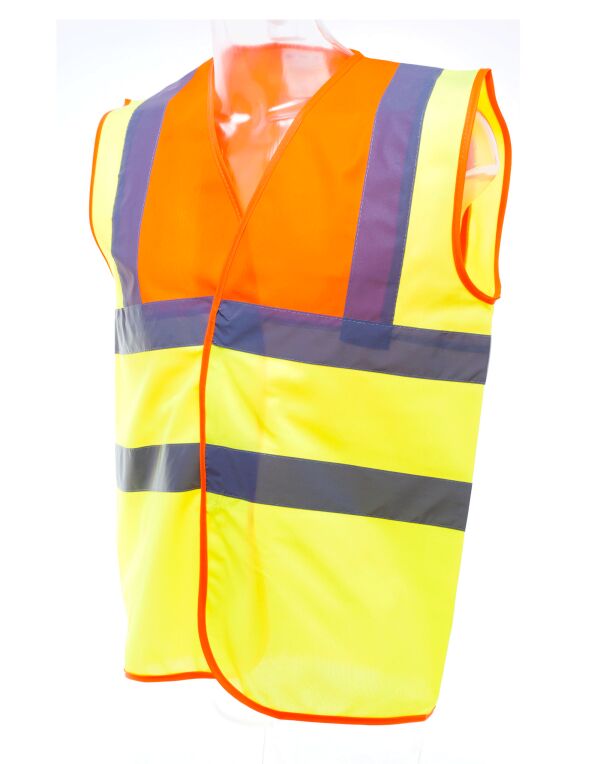 Hi-Vis Class 2 Waistcoat - Hi-Vis Orange/Hi-Vis Yellow