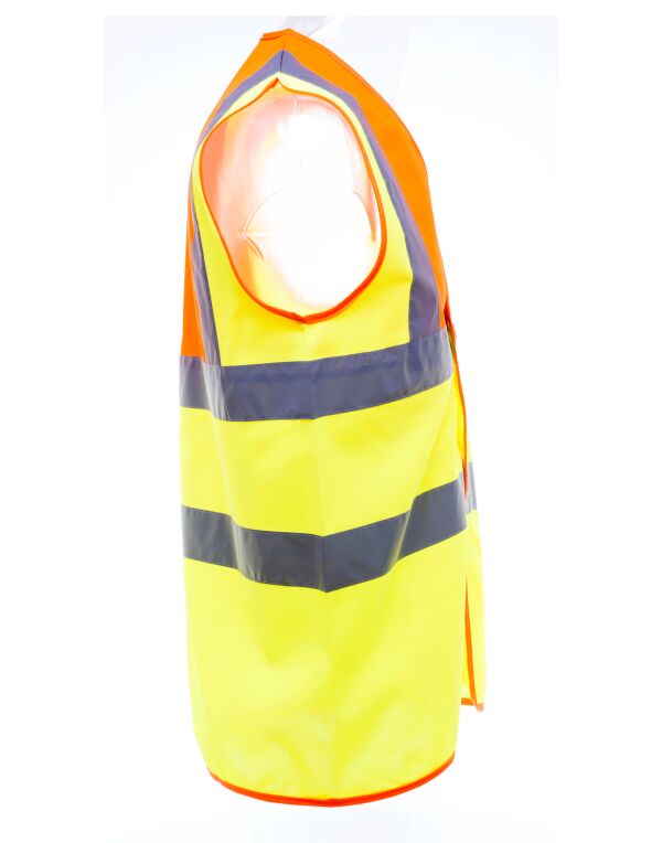 Hi-Vis Class 2 Waistcoat - Hi-Vis Orange/Hi-Vis Yellow
