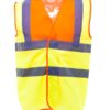Hi-Vis Class 2 Waistcoat - Hi-Vis Orange/Hi-Vis Yellow