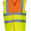 Hi-Vis Class 2 Waistcoat - Hi-Vis Orange/Hi-Vis Yellow