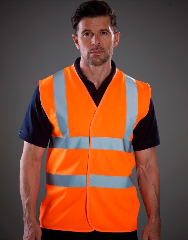 Hi-Vis Class 2 Waistcoat - Hi-Vis Orange