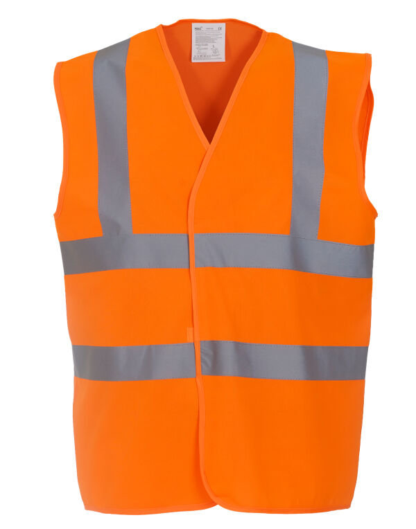 Hi-Vis Class 2 Waistcoat - Hi-Vis Orange