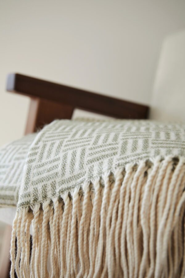 VINGA Lenox blanket - Green VINGA Lenox blanket - Green
