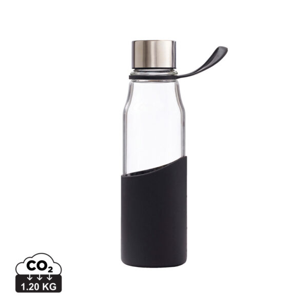 VINGA Lean Glass Water Bottle - Black