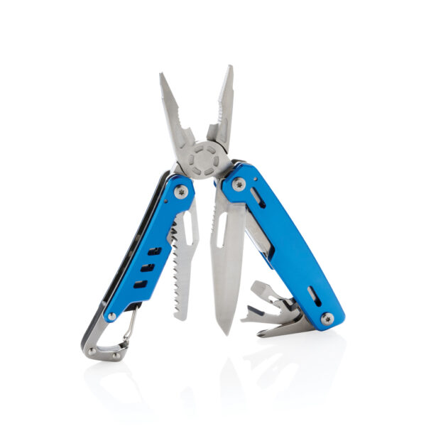 Solid multitool with carabiner - Blue Solid multitool with carabiner - Blue