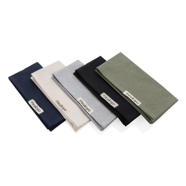 Ukiyo Aware™ 180gr rcotton table napkins 4pcs set - Black Ukiyo Aware™ 180gr rcotton table napkins 4pcs set - Black