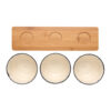Ukiyo 3pc serving bowl set with bamboo tray - Home & Barware Ukiyo 3pc serving bowl set with bamboo tray - Home & Barware