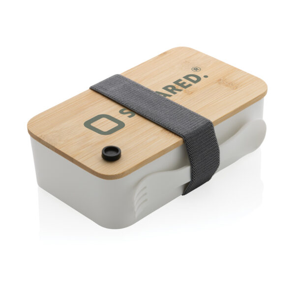 RCS RPP lunchbox with bamboo lid - White RCS RPP lunchbox with bamboo lid - White