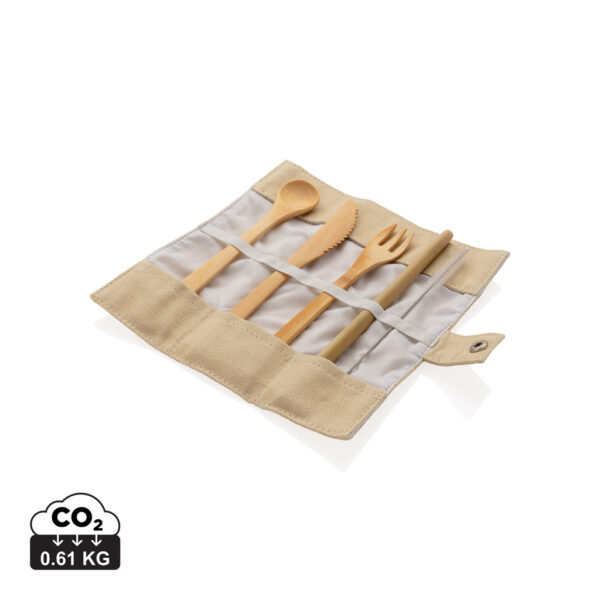 Reusable bamboo travel cutlery set - Home & Barware Reusable bamboo travel cutlery set - Home & Barware