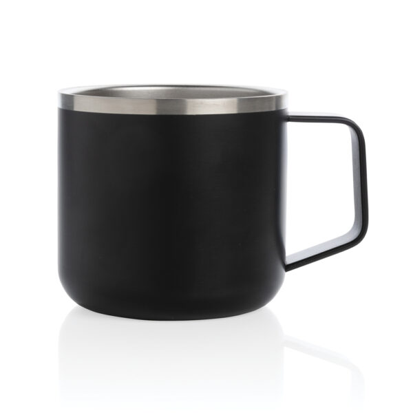 Stainless steel camp mug - Black
