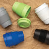 Reusable Coffee cup with screw lid 350ml - Black