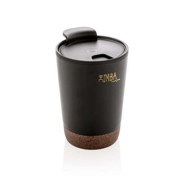 GRS RPP stainless steel cork coffee tumbler - Black