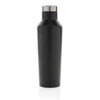 Modern vacuum stainless steel water bottle - Black