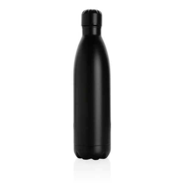 Solid colour vacuum stainless steel bottle 750ml - Black