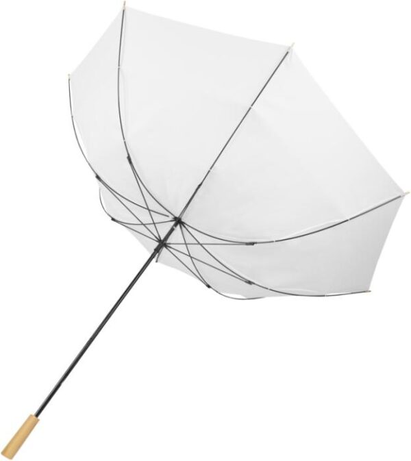 Windproof recycled PET golf umbrella - White Navy Solid Black  - Outdoor, Umbrellas