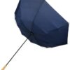 Windproof recycled PET golf umbrella - White Navy Solid Black  - Outdoor, Umbrellas