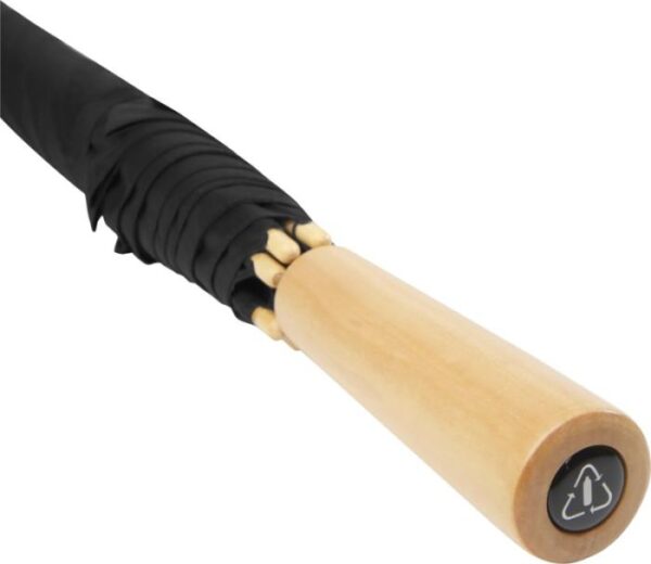 Windproof recycled PET golf umbrella - White Navy Solid Black  - Outdoor, Umbrellas