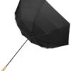 Windproof recycled PET golf umbrella - White Navy Solid Black  - Outdoor, Umbrellas