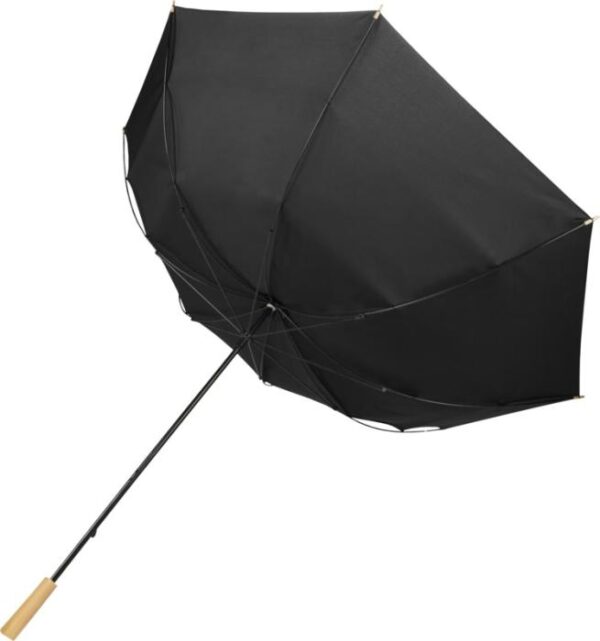 Windproof recycled PET golf umbrella - White Navy Solid Black  - Outdoor, Umbrellas