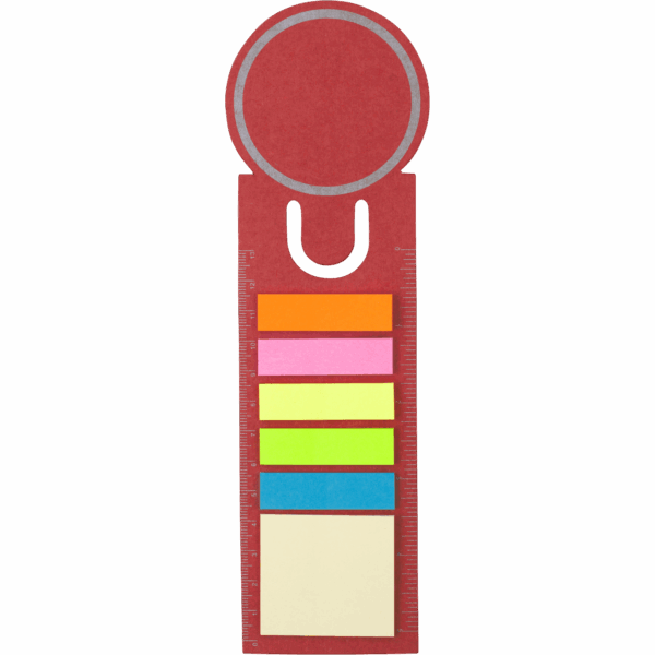 Bookmark with sticky notes - Red Blue Brown  - Accessories, Express Range, Office