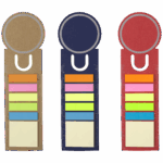 Bookmark with sticky notes